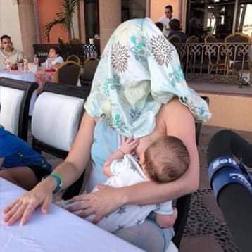Texas mom breastfeeds newborn son at a restaurant, then stranger asks her to cover up