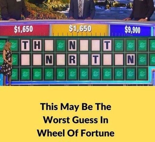 The Worst Wheel Of Fortune Mistake