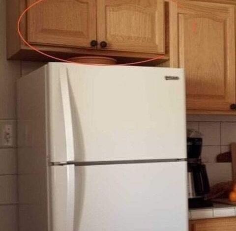 If you have these cupboards above your fridge, you had better know what they’re used