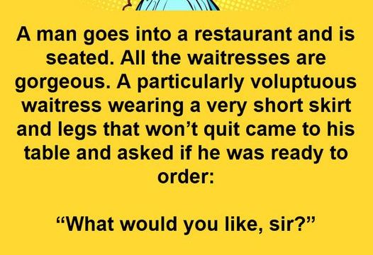 P2. A man goes into a restaurant and is seated