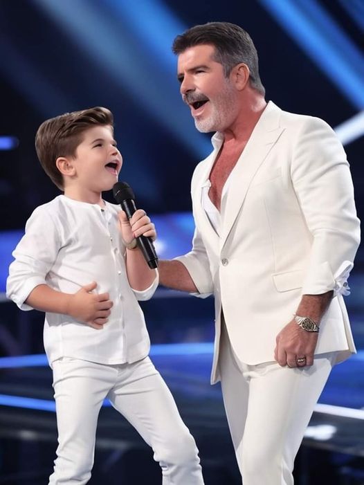 P2. It was an unforgettable! Simon Cowell and son sing an Adorably Angelic Version of “Don’t stop believin”.